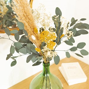 Bouquet de fleurs séchées Achillea Jaune