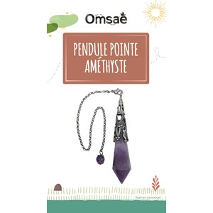 Pendule améthyste métal design witch