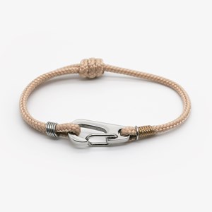 Bracelet corde escalade montagne - beige