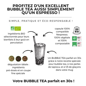 Bubble tea earl grey x40 capsules