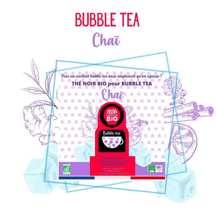 Bubble tea chaï x40 capsules Nature & Découvertes