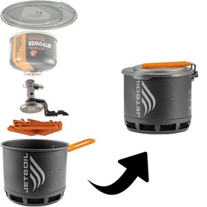 Réchaud et popote jetboil stash