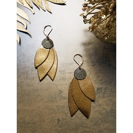 Boucles d'oreilles celeste olive