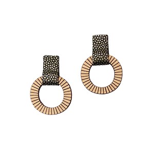 Boucles d'oreilles lollipops olive