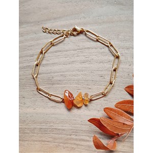 Bracelet pierres fines boho cornaline