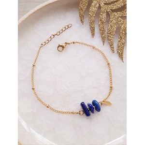 Bracelet chakras pierres lapis lazuli