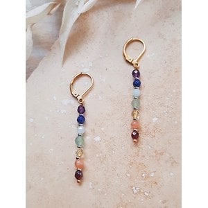 Boucles d'oreilles points 7 ckakras