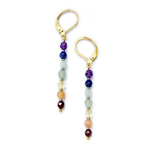 Boucles d'oreilles points 7 ckakras