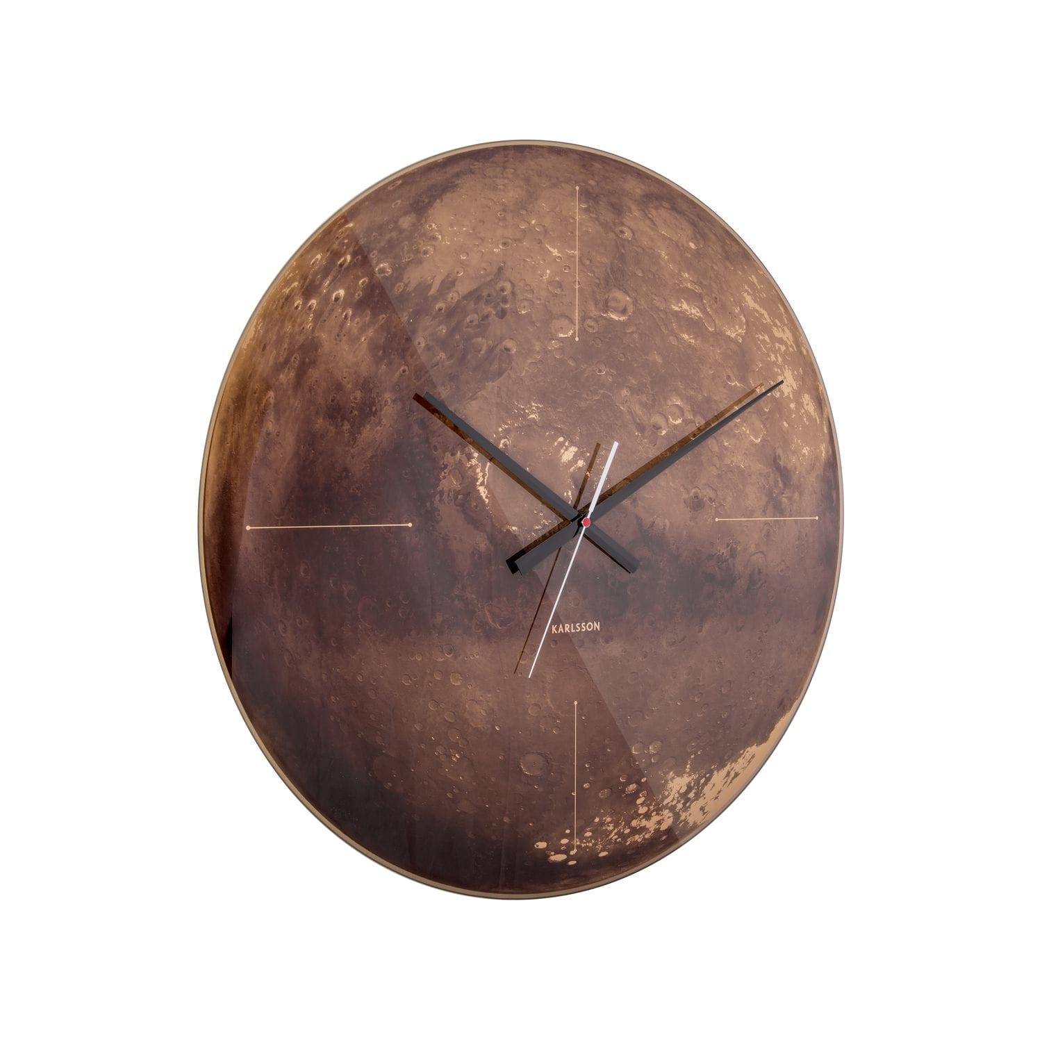 Horloge Murale En Verre Mars Marron Nature D Couvertes