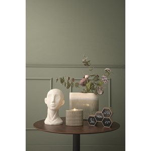 Réveil six hexagonale or