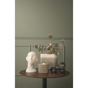 Réveil six hexagonale marron effet bois