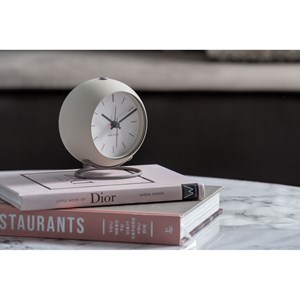 Réveil rond effet flottant - diam.9,5 cm