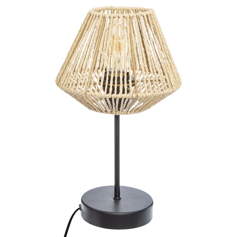 Atmosphera, créateur d’intérieur - Lampe effet corde jily h.34cm beige