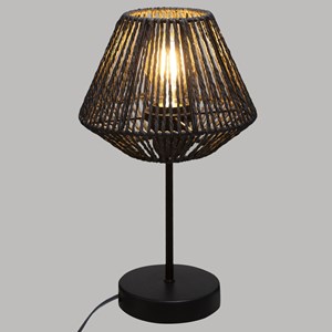 Lampe effet corde jily h.34cm noir