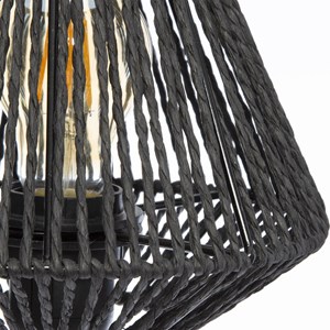 Lampe effet corde jily h.34cm noir