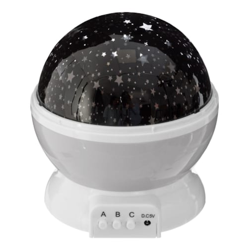 Atmosphera - Veilleuse projecteur rotative star gris