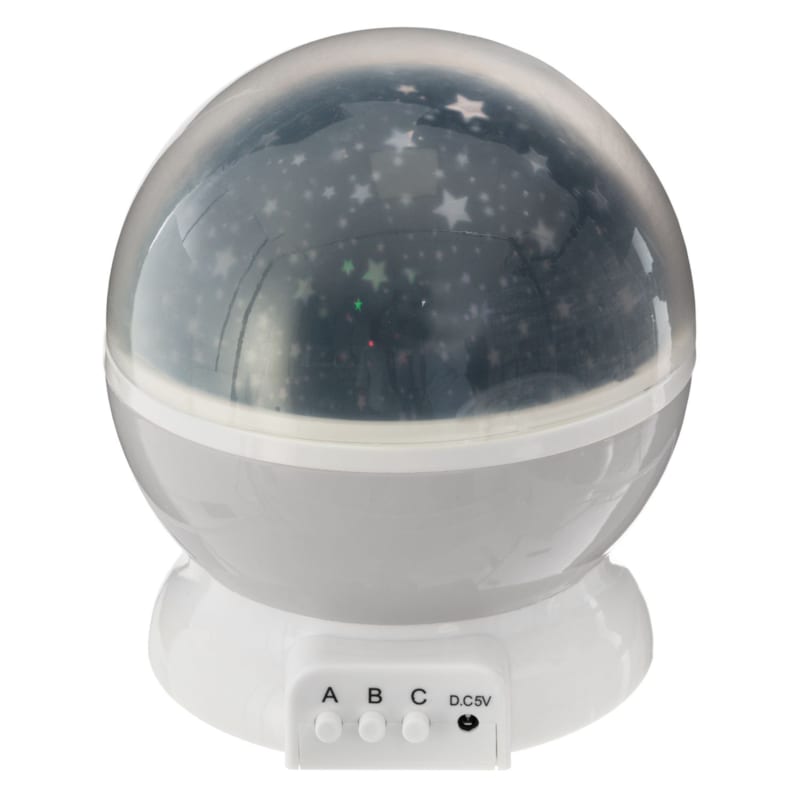 Veilleuse projecteur rotative star gris (Atmosphera) - Image 1