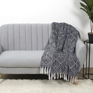 Plaid imprimé géométrique - 125x150 cm -