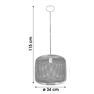 Plafonnier design industriel en métal