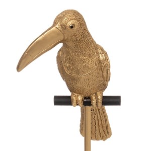 Statue toucan or h40 cm