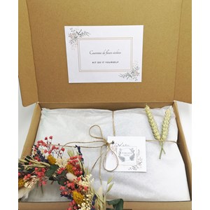 Kit diy couronne murale de fleurs séchée