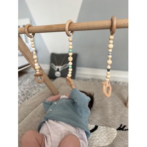 Arche d'éveil en bois + 3 hochets foret