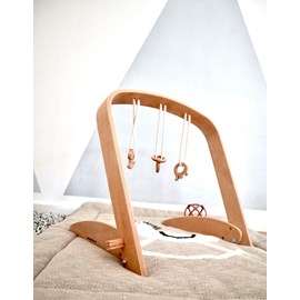 Arche d'éveil scandinave + 3 hochets