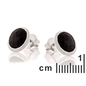 Boucles d'oreilles onyx argent