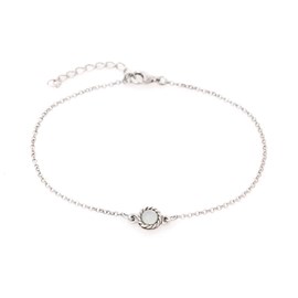 Bracelet argent agate aqua