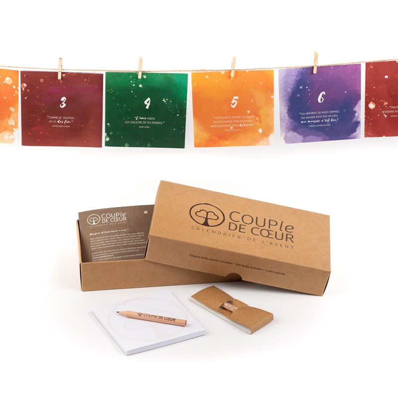 COUPLe DE COEUR - Calendrier de l'avent couple de coeur 1