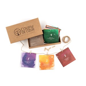 Calendrier de l'avent couple de coeur 1