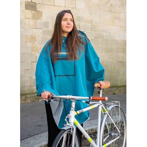 Poncho velo - bleu clair