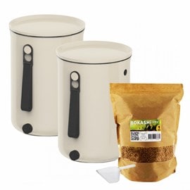 Lot de 2 bokashi organko 2 - blanc