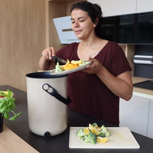 Lot de 2 bokashi organko 2 - blanc