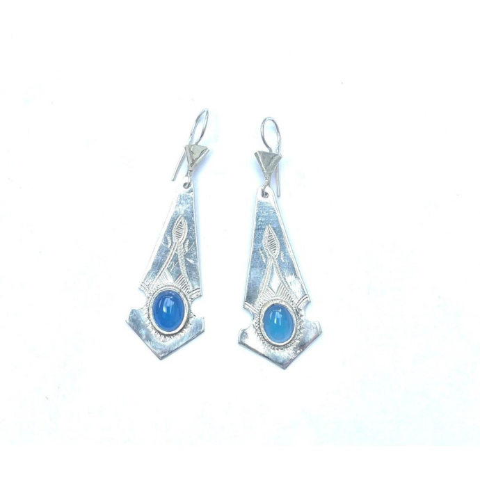 Boucles D'oreilles Touareg Anciennes - Bijou Ethnique Occasion, Artisanat