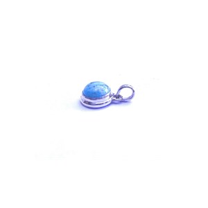 Pendentif argent et turquoise