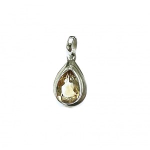 Pendentif en argent et citrine