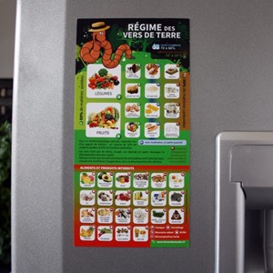 Le régime des vers de compost