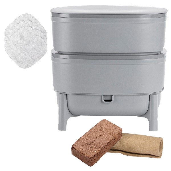 Ferme du Moutta - Wormcube lombricomposteur gris 2p