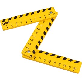 Mètre pliant en bois