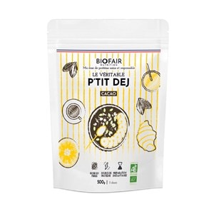 Petit déj bio -cacao et protéine-500g