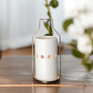 Brûle-parfum et huile essentielle dos