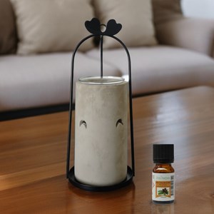 Brûle-parfum d'ambiance en ciment tres