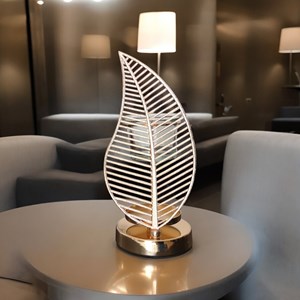 Brûleur en métal et verre palme