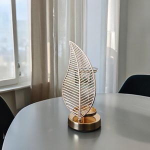 Brûleur en métal et verre palme