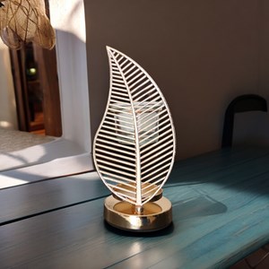 Brûleur en métal et verre palme