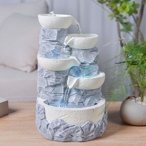 Fontaine d'intérieur décor nature ganda