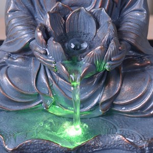 Fontaine bouddha sutra