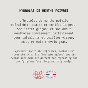 Hydrolat de menthe poivrée - 100 ml