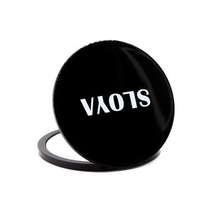 Miroir de poche noir brillant